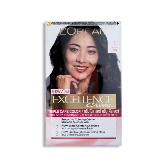 Loreal Excellence Creme Hair Color 1 Black
