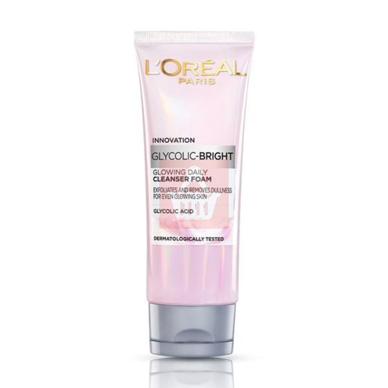 Loreal Glycolic Bright Glowing Daily Cleanser Foam 100ml