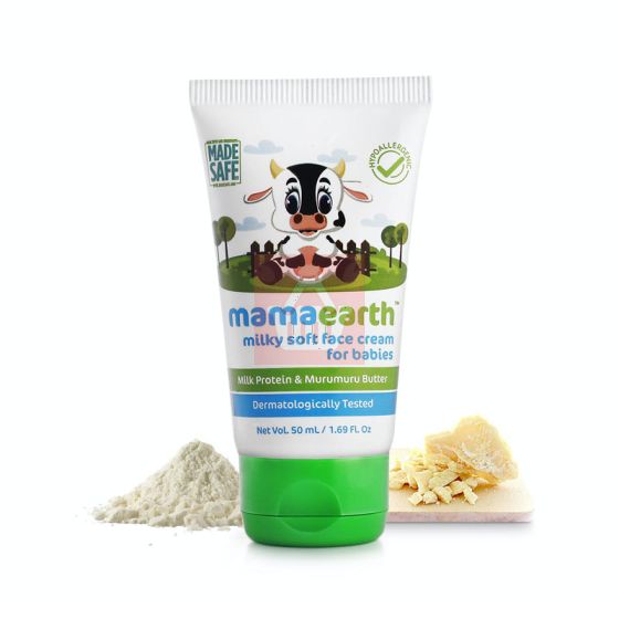 Mamaearth Milky Soft Face Cream With Murumuru Butter For Babies 60ml