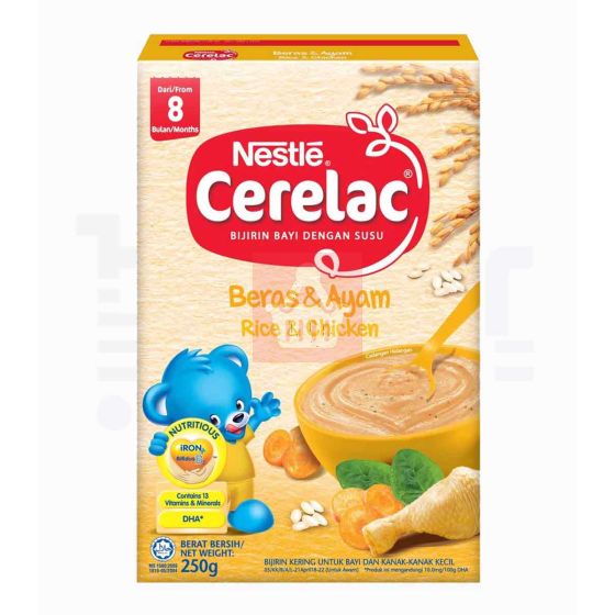 Nestle Baby Cerelac Rice & Chicken (8 Months) - 250g (Malaysia)