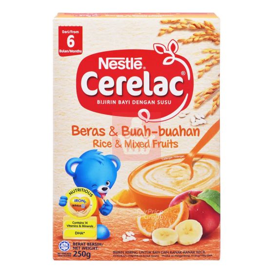 Nestle Baby Cerelac Rice & Mixed Fruits (6 Month) - 250g (Malaysia)