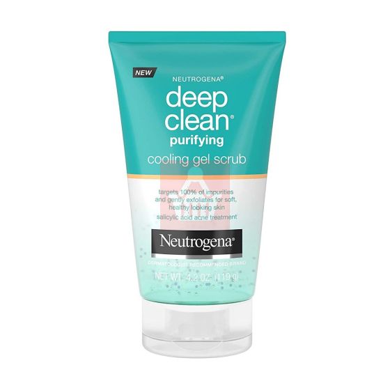 Neutrogena Deep Clean Purifying Cooling Gel and Exfoliating Face Scrub - 119g