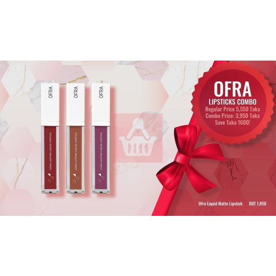 Ofra Long Lasting Liquid Lipstick Combo Set (Any 3 Shade)
