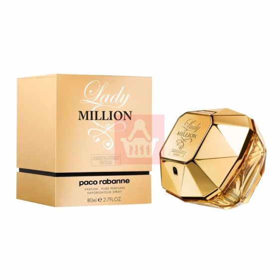 Paco Rabanne Lady Million Absulutely Gold Pure Perfume - 80ml