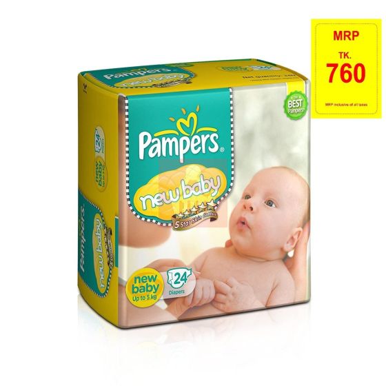 Pampers - Baby Dry Pants New Born Up To 5Kg - 24 Pants