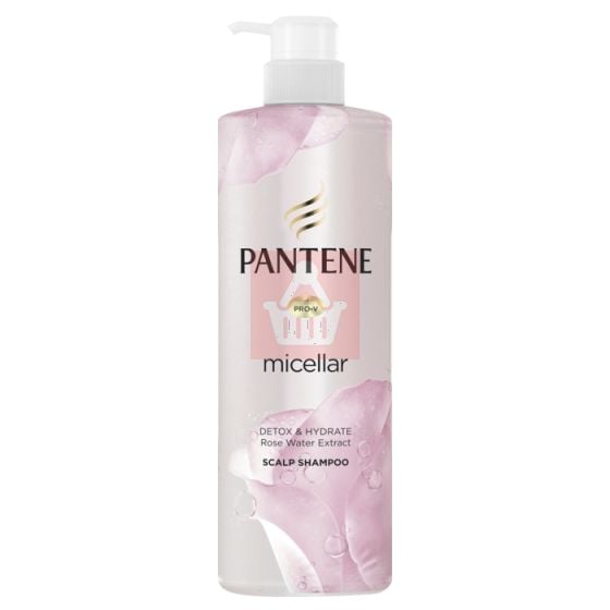 Pantene Micellar Detox & Hydrate Rose Water Extract Scalp Shampoo 530ml