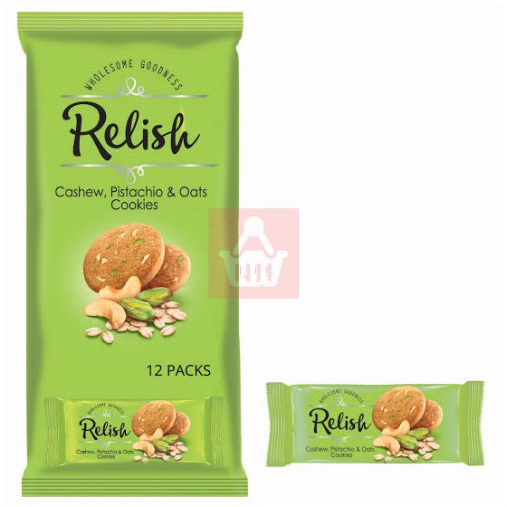 Relish Cashew Pistachio And Oats Cookies 504gm