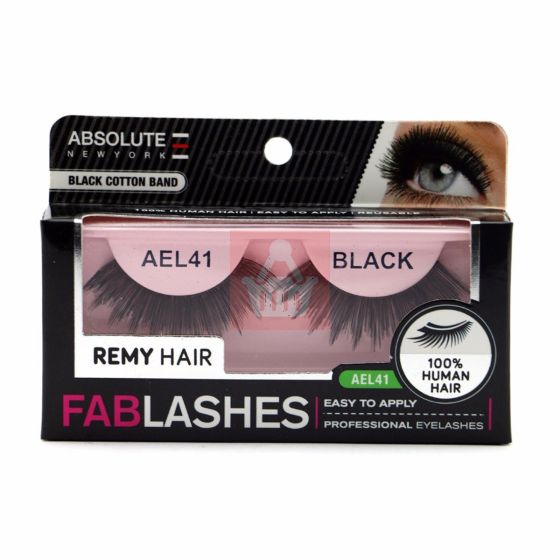 Absolute New York - Remy Hair Fablashes - AEL41 - Black