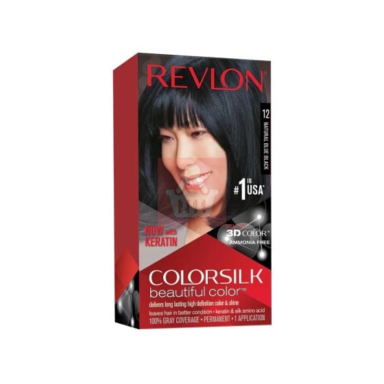 Revlon Colorsilk Beautiful Hair Color - 12 Natural Blue Black