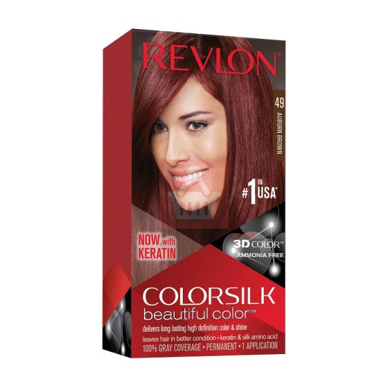 Revlon Colorsilk Beautiful Permanent Hair color 49 Auburn Brown