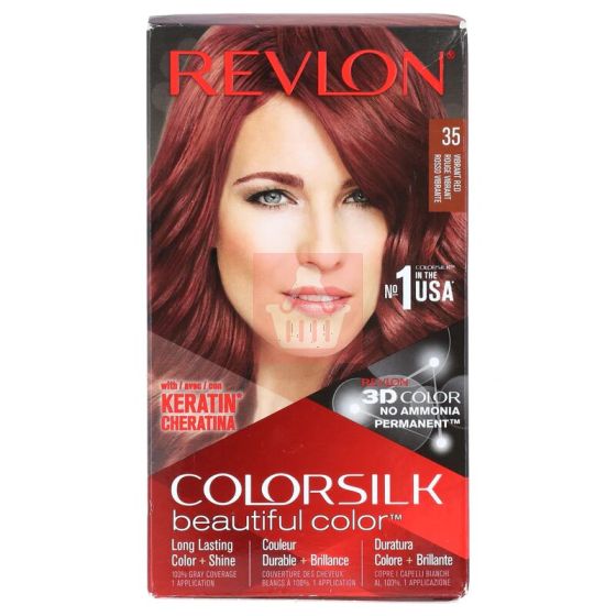 Revlon Color Silk Beautiful Hair Color 35 Vibrant Red