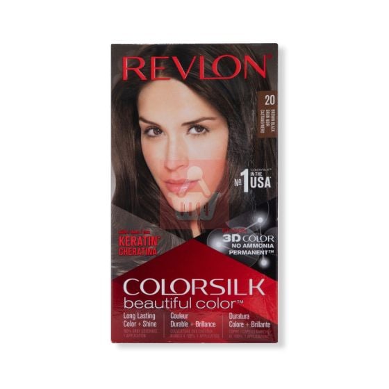 Revlon Colorsilk Beautiful Hair Color - 20 Brown Black