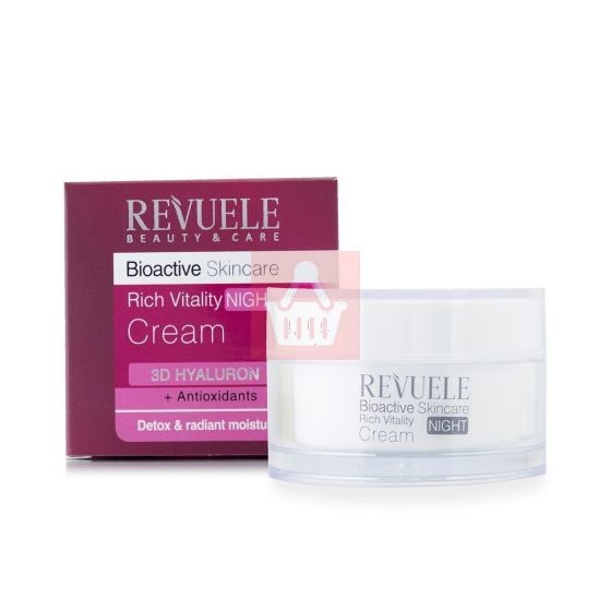 Revuele Bio Active Skin Care 3d Hyaluron Rich Vitality Night Cream With Radiant Moisture - 50ml