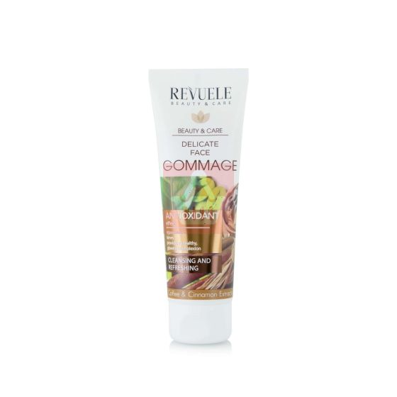Revuele Dеlicate Face Gommage With Cafeine, Cosmetic Clay And Cinnamon Extract - 80ml