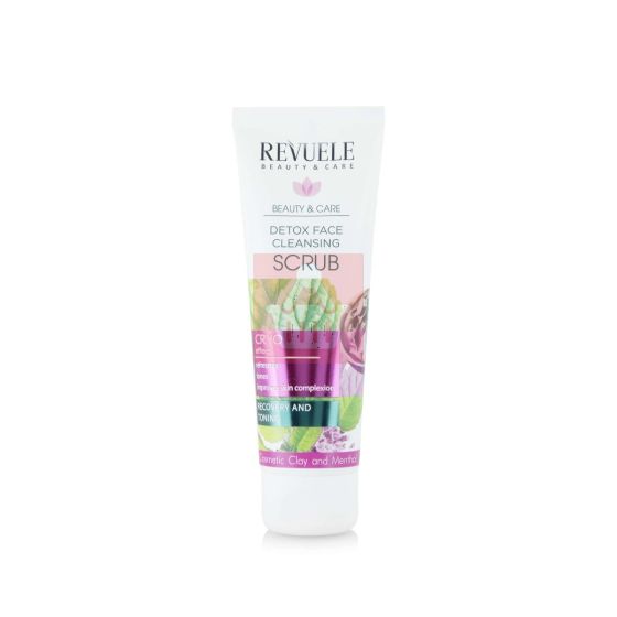 Revuele Detox Face Cleansing Scrub With Cosmetic Clay And Menthol - 80ml