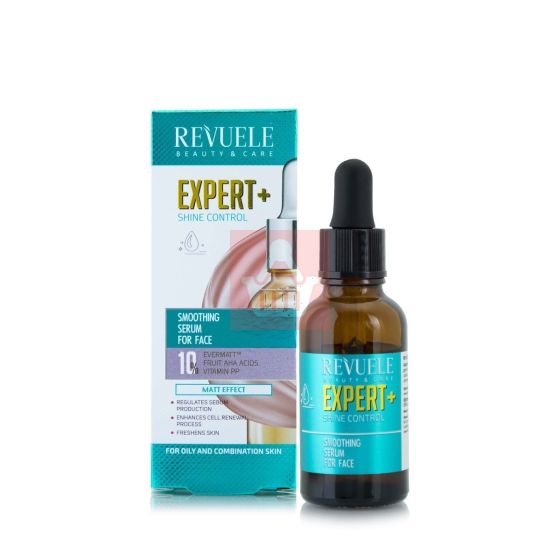 Revuele Expert+ Shine Control Smoothing Serum For Face With Matt Effect - 25ml