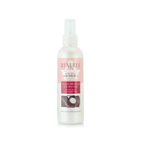 Revuele Heat Protecting Hair Spray With Argan Oil And Milk Whey - 200ml 