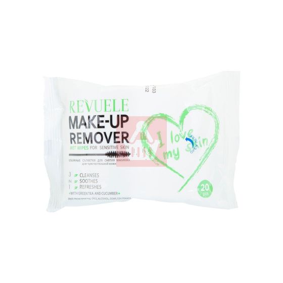 Revuele Makeup Remover Wet Wipes For Sensitive Skin - 20 Pcs