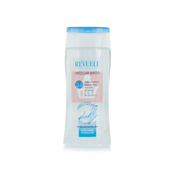 Revuele Micellar Water 3 In 1 For Dry And Sensitive Skin With BioHyaluron Complex - 200ml