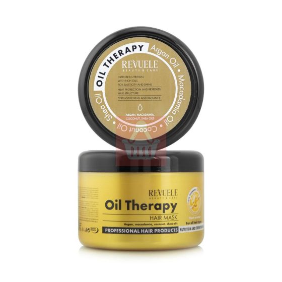 Revuele Oil Therapy Hair Mask With Argan , Macadamia, Coconut And Shea Oils - 500ml 