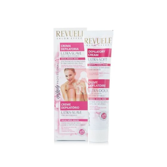 Revuele Ultra Soft Depilatory Cream For Sensitive Areas With Rose Oil, Almond Oils And Capislow Complex - 125ml