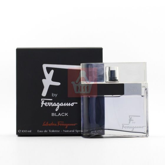 SALVATORE FERRAGAMO-F-BLACK For Men EDT Perfume Spray 3.4oz - 100ml