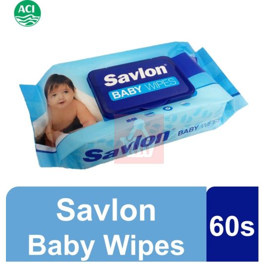 Savlon - Antibacterial Baby Wipes - 60 Pcs 