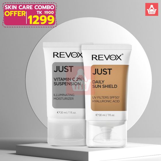 Revox Daily Sunblock SPF50 & Revox Vitamin C Illuminating Moisturizer Skincare Combo 05