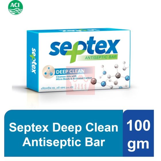 Septex - Deep Clean Antiseptic Bar - 100gm 