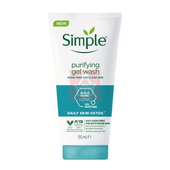 Simple Daily Skin Detox Purifying Gel Face Wash- 150 ml