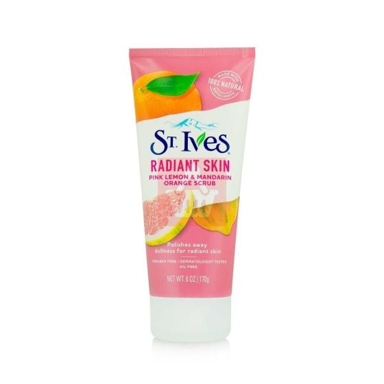 St. Ives Radiant Skin Pink Lemon & Mandarin Orange Scrub - 170gm