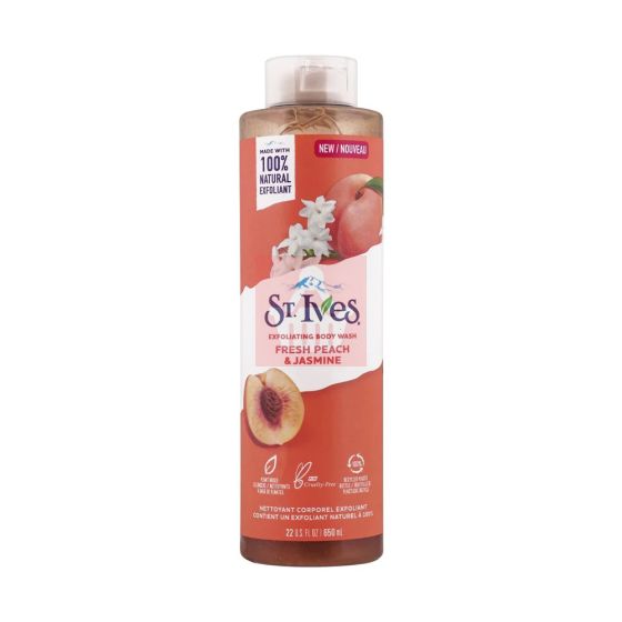 St.Ives Exfoliating Fresh Peach & Jasmine Body Wash 650 ml