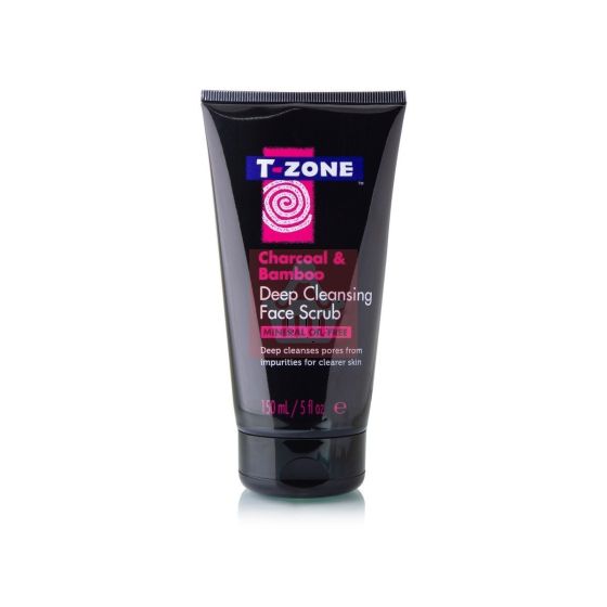 T-Zone Charcoal & Bamboo Deep Cleansing Face Scrub - 150ml