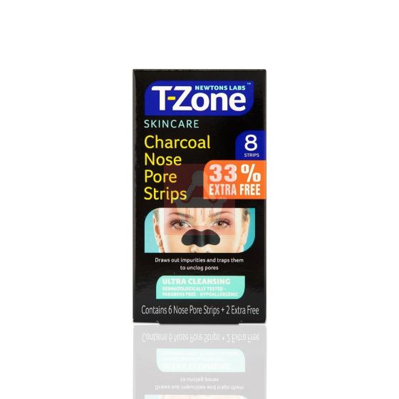 T-Zone Charcoal Nose Pore Strips - 8 Strips