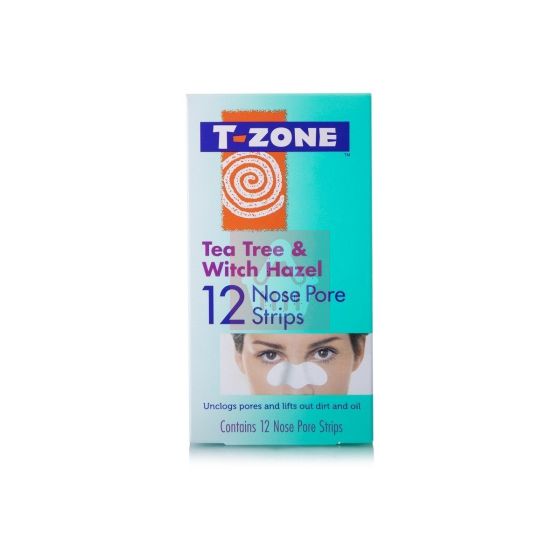 T-Zone Tea Tree & Witch Hazel Nose Pore Strips - 12 Strips