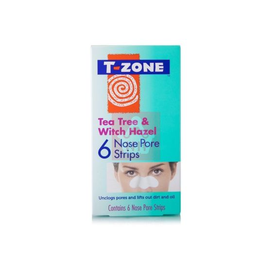 T-Zone Tea Tree & Witch Hazel Nose Pore Strips - 6 Strips