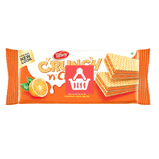 Tiffany Crunch n Cream Orange Wafers Biscuit 153gm