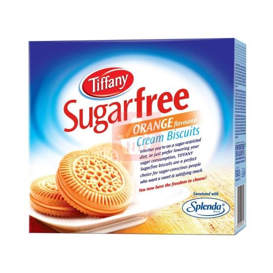 Tiffany Sugar Free Orange Flavored Cream Biscuit 162gm