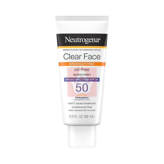 NEUTROGENA Clear Face Break-Out Free Liquid Lotion Sunscreen SPF 50