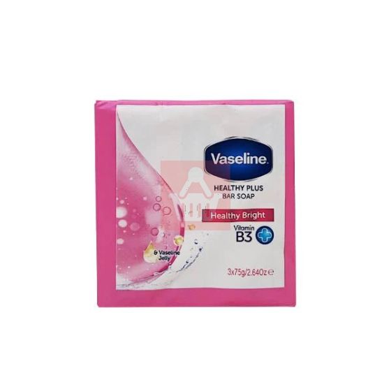 Vaseline Healthy Bright Healthy Plus Bar Soap 3Pcs - 75gm
