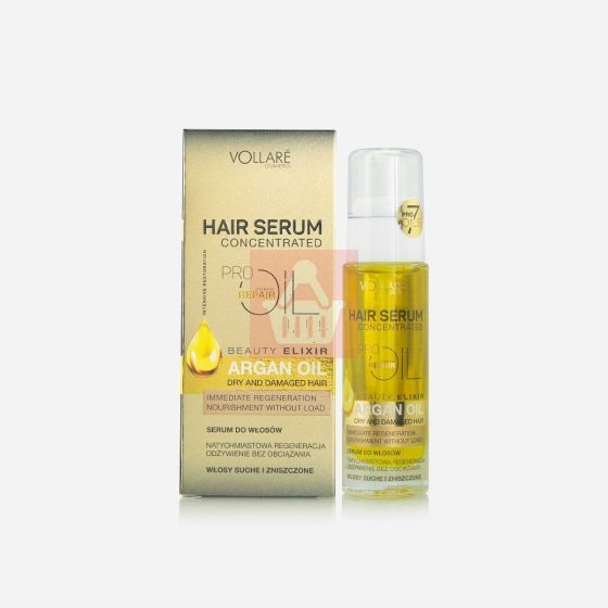 Vollare Argan Oil Concentrated Hair Serum For Dry & Damaged Hair - 30ml