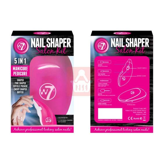 W7 Nail Shaper Salon Kit 5 In 1 Manicure Pedicure Set