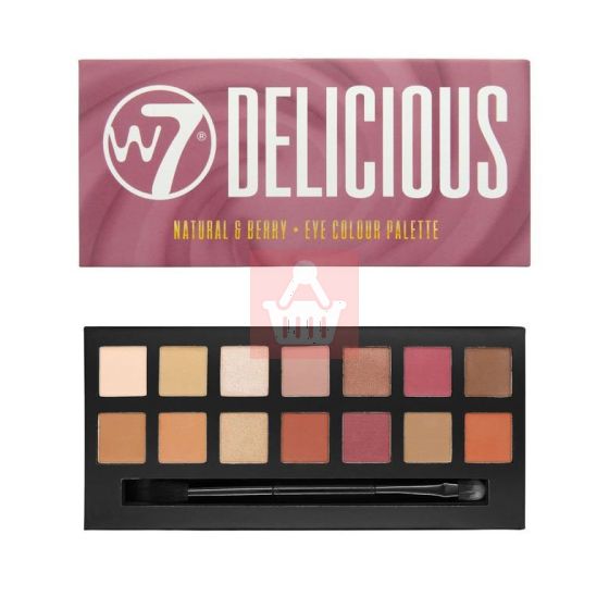 W7 - Natural & Berry 14 Color Eyeshadow Palette - Delicious