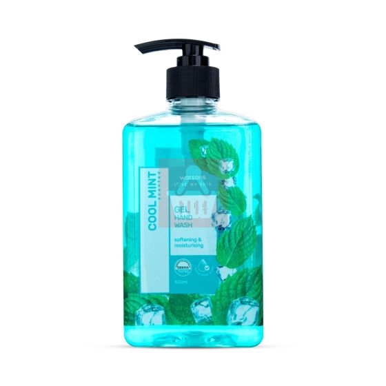 Watsons Cool Mint Scented Gel Hand Wash 500ml
