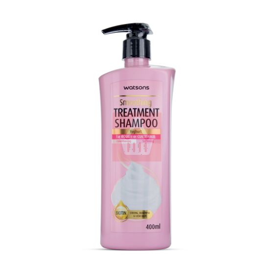 Watsons Smoothing Treatment Shampoo With Yoghurt For Rough or Curly Hair 400ml 