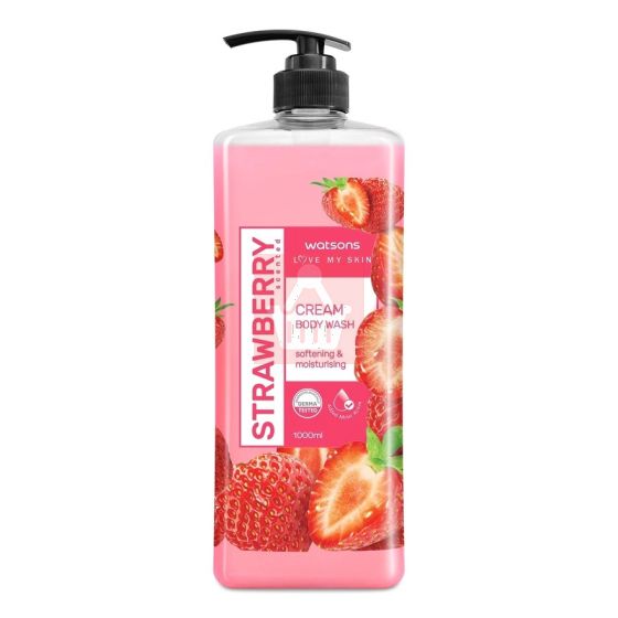 Watsons Strawberry Scented Cream Body Wash 1000ml