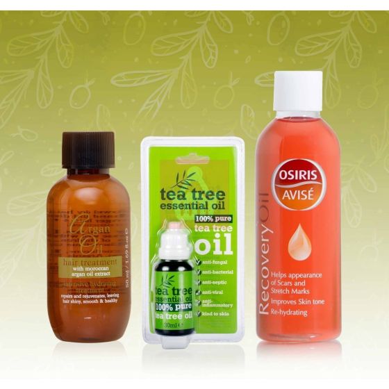 Xpel Combo Pack 17 - Tea Tree Oil, Recovery Oil & Argan Hair Oil