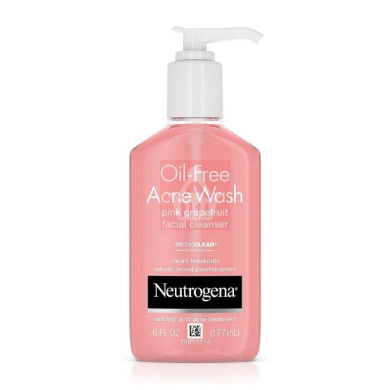 Neutrogena Oil-Free Pink Grapefruit Pore Cleansing Salicylic Acid Acne ...