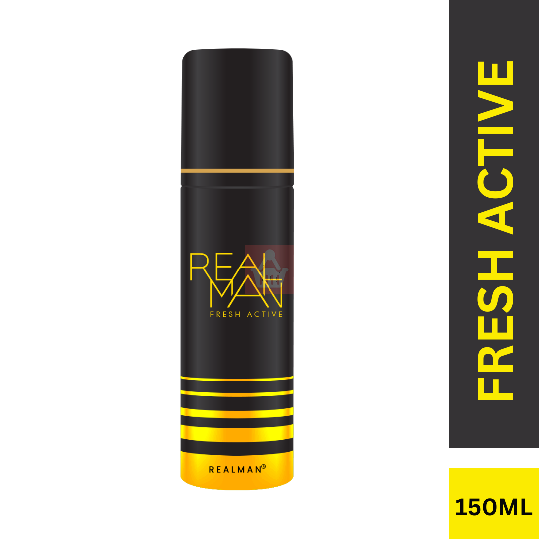 Realman Body Spray For Men Fresh Active 150ml