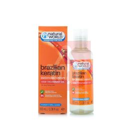 Natural World Brazilian Keratin Smooting Therapy Hair Treatment Oil 100ml
